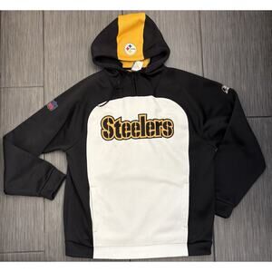 Reebok NFL Team Apparel Pittsburgh Steelers Hooded Sweater Medium Style 8170A